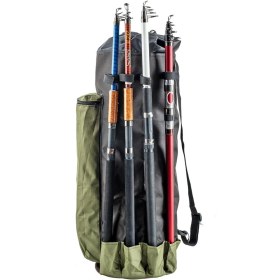 Resim Savex Euro Fish Kamış Çantası Boru Tipi Haki-Siyah 80 cm (38006) 