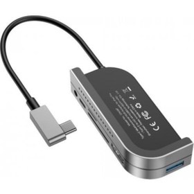 Resim Baseus 6in1 Hub 4k Hdmi Usb 3.0 Usb 6in1 Usb Type C Adeptör 3.5mm Usb-c Sd-tf Kart Usb 3.0 Micro Sd 