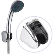 Resim Plastik Duş Başlığı Fiskiyesi Hortumu Askısı Mafsal Tutacak 