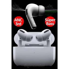 Resim Digi Monster Süper Bass AirPro Bluetooth 3rd ANC | Full Mod | Dokunmatik Kontrol | Powerbank Özellikli | Premium Quality | Kılıf 