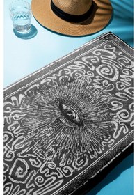 Resim Dijital Baskı Plaj Deniz Havlusu Modern Desenli Peştamal 80x160 Cm Hvl0065 Renkli 