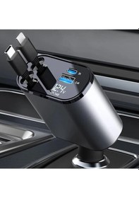 Resim Eıma Ec-1 120w 4 Ü 1 Arada Süper Hızlı Araç Şarj Cihazı 