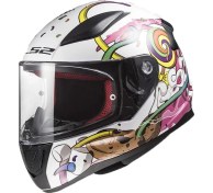 Resim Ls2 Rapıd Mini Crazy Pop Beyaz-Pembe Çocuk Kask 