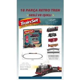 Resim Naturion BJ2308A 18 Parça Sesli Işıklı Retro Tren-Şim 