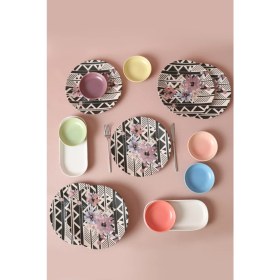 Resim Keramika Leylak Çeyiz Seti 14 Parça 6 Kişilik 18231 