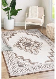 Resim Amasra Kahverengi Bej Halı Yumuşak Oturma Odası Salon Çocuk Odası Kahverengi - Bej 