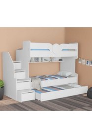 Resim Özel Yapım 3. Kişilik Ranza 1.kalite Özel Üretim 2026 