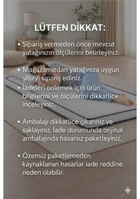 Resim Aloe 5cm Sünger Şilte 140x190 Ped Yatak Şiltesi Pedi Topper Katlanabilir Katlanır 