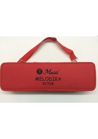 Resim Kırmızı Melodika Kutu Çantalı 32 Tuş 