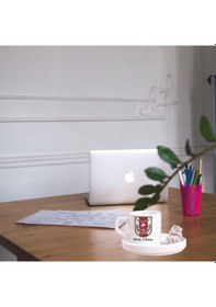 Resim Kişiye Özel Türk Silahlı Kuvvetleri Tsk Tasarım Kahve Fincanı Beyaz 