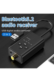 Resim KEEPRO Bluetooth ses kartı bluetooth optik ses çevirici usb ses kartı r30 