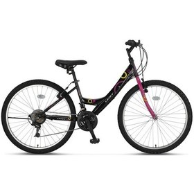 Resim Ümit Colorado 26 Jant 14k V 21 Vites Bayan Dağ Bisikleti Siyah Pembe Siyah 