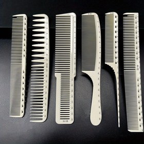 Resim 6 adet Profesyonel Kuaförlük Tarakları, Ölçekli Dayanıklı Berber Stil Aracı, Salon ve Ev Kullanımı İçin 