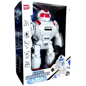 Resim Birlik Oyuncak Uzaktan Kumandalı Disk Atan Büyük Robot 27115 Kırmızı Diğer 