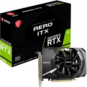 Resim MSI Msı Geforce Rtx 3060 Aero Itx 12GB Oc Gddr6 192-BIT DX12 Pcıe 4.0 X16 (3xdp 1xhdmı) Mini Itx Ekran Kartı 