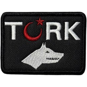 Resim Ex Patch Bozkurt ve Ay Yıldızlı Türk Patch Peç - 8x6 cm 