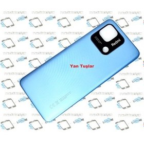 Resim Xiaomi Redmi 10C KASA Arka Kapak Batarya Kapağı MAVİ 