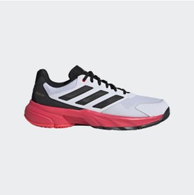 Resim adidas Courtjam Control 3 M Beyaz Siyah Erkek Tenis Ayakkabısı Ih3092 