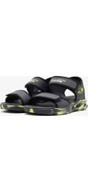 Resim Skechers Sola Glow Sandal Büyük Erkek Çocuk Gri Işıklı Sandalet 407032L Ccbk 