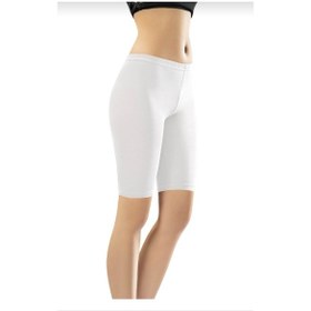 Resim 4018 Kadın Kısa Tayt Beyaz 