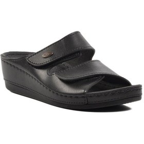 Resim Ayakmod 15.009 Siyah Kadın Dolgu Topuk Terlik 001 