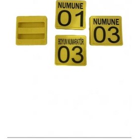 Resim Baltaş Büyükbaş Ve Küçükbaş Hayvan Boyunluk Numaratörü Sarı 500 Adet 