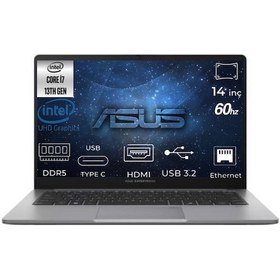 Resim Asus ExpertBook P1 P1403CVA-I716512G1D-K16 i7-13620H 96 GB 2 TB SSD 14" Free Dos Dizüstü Bilgisayar 