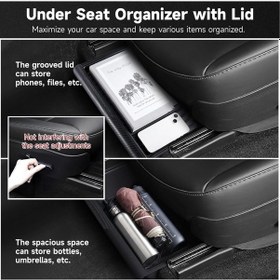 Resim Tesla Model Y İçin Uyumlu Koltuk Altı Saklama Kutusu 