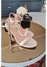 Resim 036 1100 Dr Topukla Kadın Tek Bant Topuklu Abiye Ayakkabı 001 