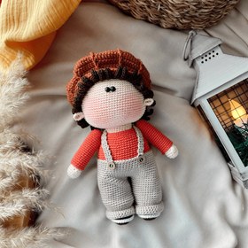 Resim Amigurumi Gilbert Oyuncak - Kırmızı 