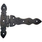 Resim Skygo Antika Tarz Dekoratif Pirinç Kuyruklu Düğmeli Menteşe No2 - 138x167 mm, Oksit 