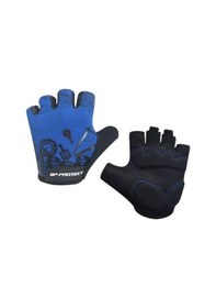 Resim Forte Gt Xbyc Hj 1501 Kısa Parmaklı Eldiven L Beden Bisiklet Eldiveni Mavi 