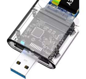 Resim Alfais 5229 M.2 Sata To USB 3.0 Çevirici Adaptör Ngff SSD Harddisk Kutu 
