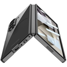 Resim Galaxy Uyumlu Z Fold 6 Kılıf Zore Full Camlı Kıpta Kapak-gold Gold 