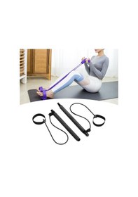 Resim Suntek 2 Bölüm Pilates Bar Egzersiz Çubuğu Güç Siyah Siyah 