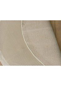 Resim Çam Halı Sisal 9427 Krem / Bej Bordürlü Daire Jüt Sisal Kilim - 120x120 