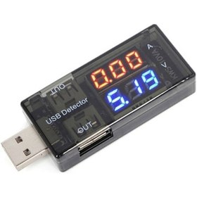 Resim Wozlo N11.4047 Usb Voltmetre Ampermetre Usb Akım Ölçer Çift Usb Çıkışlı 