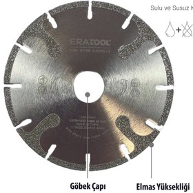 Resim Eratool ELMAS TESTERE ELEKTROLİZE 125ET ERA50403 ERATOOL 
