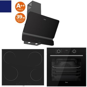 Resim Ferre Fryart Serisi Silenart XE63CS + MS261 + D080 - SA Vitroseramik Elektrikli Ankastre Set 