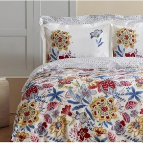 Resim Karaca Home Persly Mavi %100 Pamuk Çift Kişilik Nevresim Takımı Mavi 