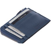 Resim Mavi Deri Unisex Kredi Kartlık - S1KK00000265-T0M 