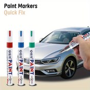 Resim 3 adet Araba Tekerlek Lastik Boya Kalemleri - Hızlı Kuruyan Yağ Bazlı Kalıcı İşaretleyiciler Otomotiv Tamir Dükkanları için, Canlı Renkler (Kırmızı, Mavi, Yeşil) - Dayanıklı Plastik, Orta Uçlu, Tekerlekler ve Araçlar Üzerinde Hassas İşaretleme için, Araç Özelleştirme, Şık Kalem Tasarımı, Yağ Bazlı Mürekkep 