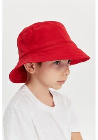 Resim Benitto Kids Erkek Çocuk Desenli Bucket Şapka 7006-kırmızı 