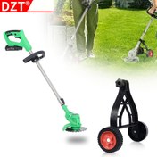 Resim DZT 1 adet Çim Biçme Makinesi Destek Tekerleği, Yabani Ot Kesici, Benzinli Biçme Makinesi ve Fırça Kesici Hareketi Yardımcısı için Taşınabilir Bahçe Aracı Aksesuarı, Bahçe Bakımı ve Peyzaj için İdeal 