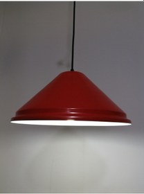 Resim Riolight Retro Kırmızı Içi Beyaz Tekli Metal Sarkıt Çap: 33Cm (538289088) 