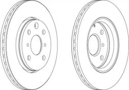 Resim ON FREN DISK AYNASI P107 C1 1.0 1.4HDI TOYOTA AYGO 06/05 HAVA SOGUTMALI FERODO DDF1527 Ferodo