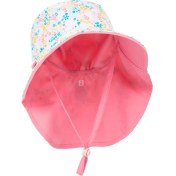Resim Nabaiji Bebek Uv Korumalı Şapka - Pembe / Çiçek Baskılı 