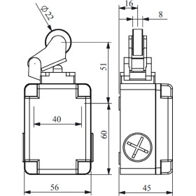 Resim Emas L1K13MIM211 ,metal Gövde KONTAK-1A1K Metal Makara Sınır Sivic 