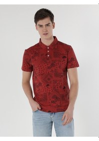 Resim Colin's Regular Fit Polo Yaka Turuncu Erkek Kısa Kol Tişört CL1058211_Q1.V1_COR Kahverengi 