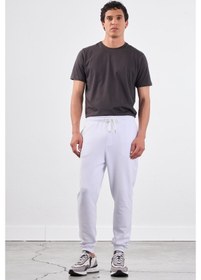 Resim Dufy Beyaz Erkek Eşofman Altı - Regular Fit Beyaz 